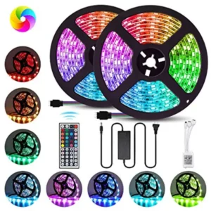 RGB LED Strip Roll Top Quality With Remote And 12V Power Supply - 7 Ft