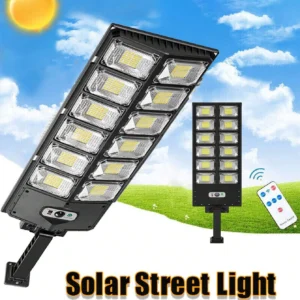 Outdoor Human Induction Motion Sensor Solar Street Lamp | Waterproof Remote Control Solar Street Light W789B-6