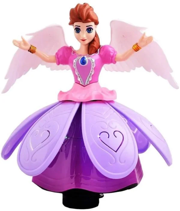 Dancing angel doll for kids flower doll with light and SOUND (Random color) - Image 5