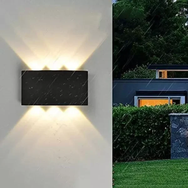 6 Way 6 Side Outdoor Waterproof Wall Light, Fancy LED light for wall, Aluminium IP65 Waterproof Outdoor Wall Lamps - 6 Watts - Image 14