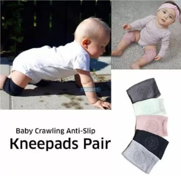 Knee Pads for baby | Adjustable Baby knee Protector Crawling Safety and elbow pads (Random Color) - Image 8