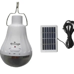 RECHARGEABLE SOLAR LIGHT WITH SOLAR PANEL CL-028MAX CCLamp