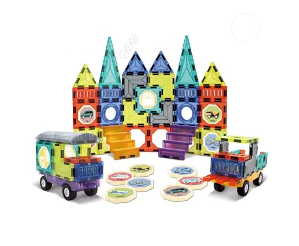 Magic Magnetic Blocks Construction & Building Set, Multicolor - Image 5