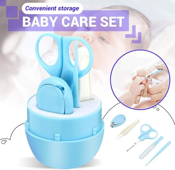 Baby Kids Manicure Nail Care Set Saloon Kits with Plastic Case | Baby Grooming Kit (Random color) - Image 5