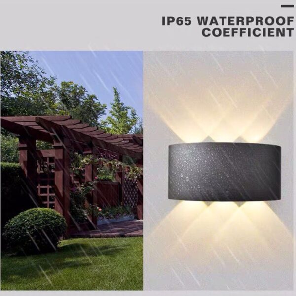 6 Way 6 Side Outdoor Waterproof Wall Light, Fancy LED light for wall, Aluminium IP65 Waterproof Outdoor Wall Lamps - 6 Watts - Image 9