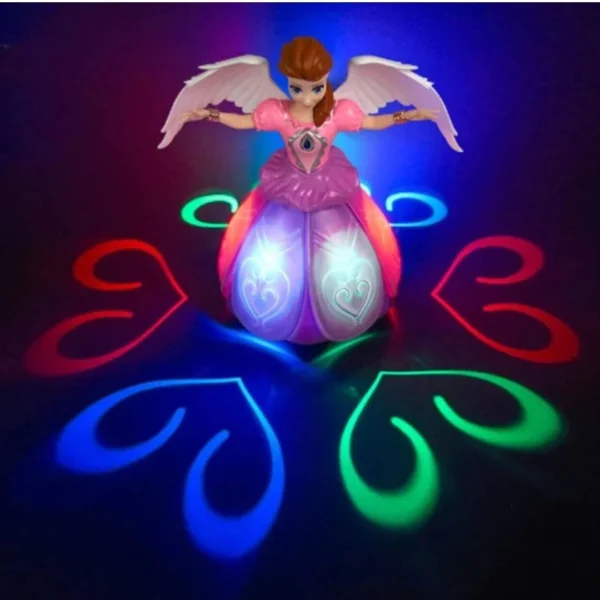 Dancing angel doll for kids flower doll with light and SOUND (Random color) - Image 12