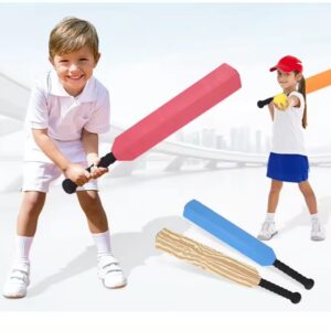 Foam Safe Cricket Bat and Ball Indoor | Professional Cricket Game, Sports Toys for Indoor, Outdoor, Kids, Parent Child Interaction Activity Practice (Random colors)