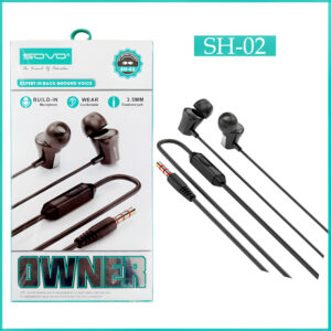 SOVO SH-02 OWNER High-Quality, Noise-Reducing Handsfree | Earphone for Mobile