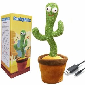 Dancing Cactus Talking Toy Tree Cactus Plush  toy With box