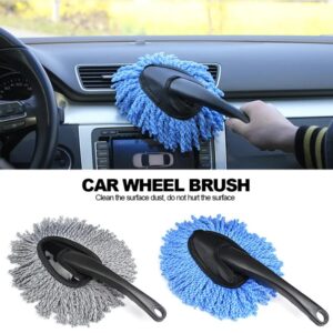 Car Wash Microfiber Cleaning Brush Car Collector Cleaning Dusts Mop Bristles Strong Water Absorption Vehicle Cleaning Wax Mop Brush, Home Cleaning Used Dust Removal Dusting Tool (Random Colors)