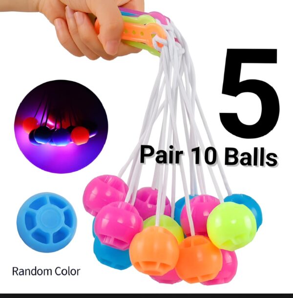 5 packet tak tak clacker ball | china ball | pack of 5 pair ( 10 balls ) for kids and adults (Random Color)