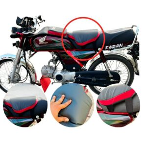 Best Bike Seat Cushion for Back Pain Red Black Waterproof Universal Relaxer Bike Seat Cushion and Motorcycle Seat Cover for all bikes( Red Black )