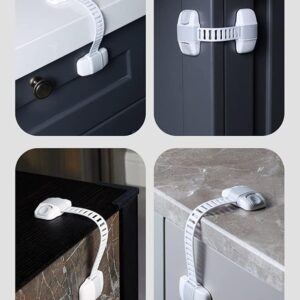 Multipurpose Adjustable and Flexible Baby Safety Latch for Drawers Cabinets etc,