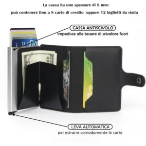 Leather Wallet & Pop up card holder  for Men and Women  (random color)