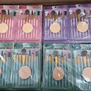 9 pcs set Makeup Brush Set / Kit Tools / Foundation Brush / Eye Shade Blush / Cosmetic (Random Color)