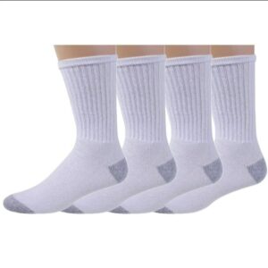 Pack of 6 pairs white socks Gents full length socks | Full Length Comfortable socks for boys, Mens