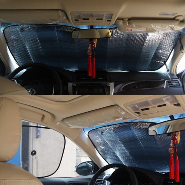 Universal Car Front Wind Screen Foldable Foil Curtains Sun Shade For Summer - Image 5