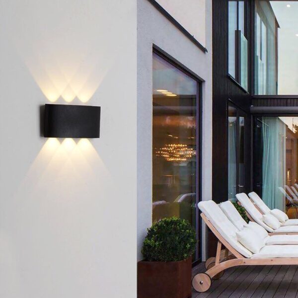 6 Way 6 Side Outdoor Waterproof Wall Light, Fancy LED light for wall, Aluminium IP65 Waterproof Outdoor Wall Lamps - 6 Watts - Image 7