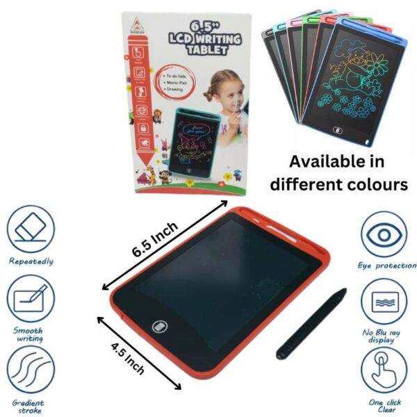 12 inch LCD writing tablet for kids - digital drawing pad - erasable writing board - writing pad (random color) - Image 2