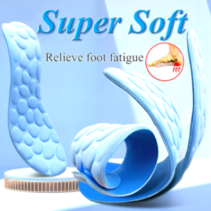 1Pair of Memory Foam Insoles For Pebbles Sole Breathable Cushion Sport Running Insoles For Feet Orthopedic Insoles | For Shoes Women Men Flat Feet Arch Support